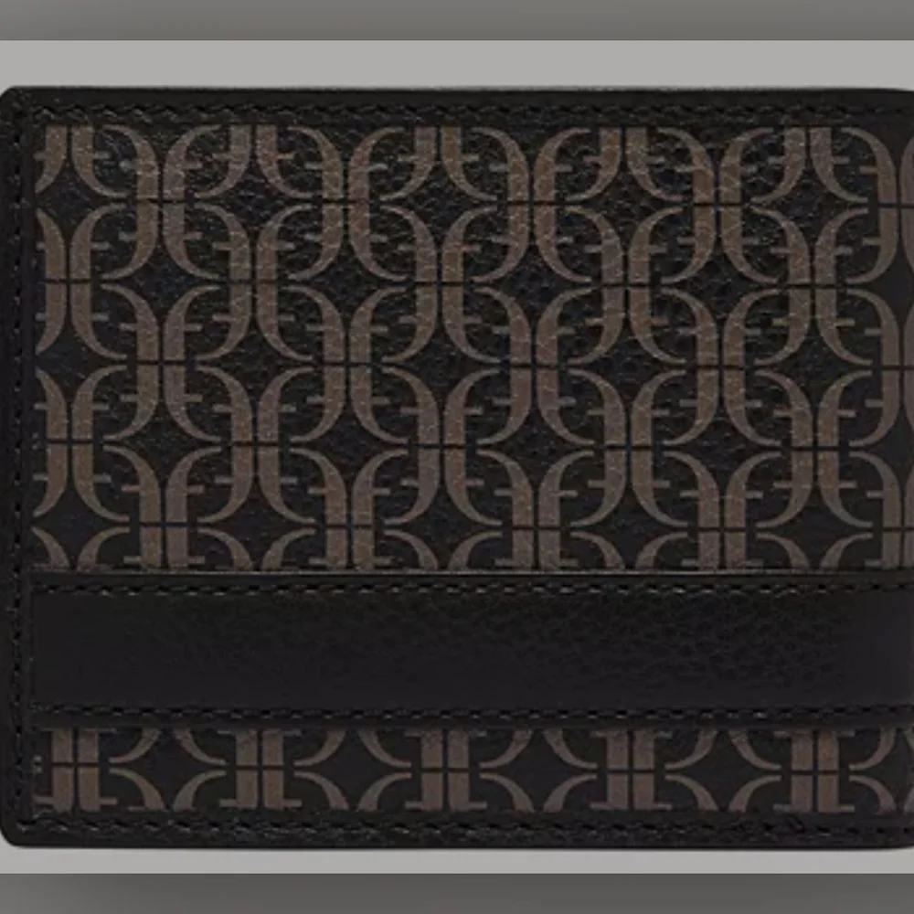 Fossil Lufkin‎ Bifold Men's Wallet Black/ Brown